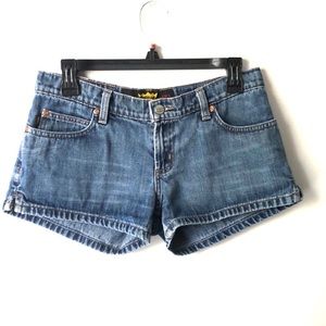 Todd Oldham Jeans Denim Shorty Shorts size 3